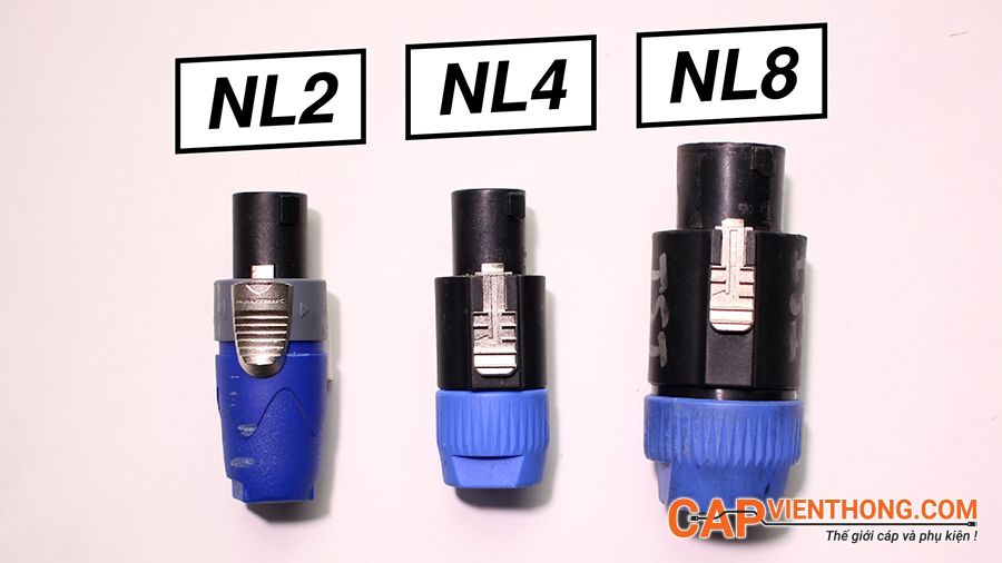Kích thước các giắc NL2-NL4-NL8 speakon Kích thước các giắc NL2-NL4-NL8 speakon